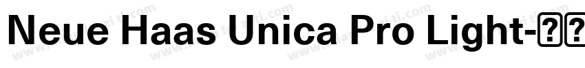 Neue Haas Unica Pro Light字体转换